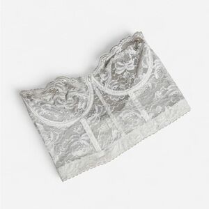 Vintage Vogue Lace Bandeau in White